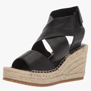 Eileen Fisher Willow Tumbled Espadrille Wedges (Size 9)